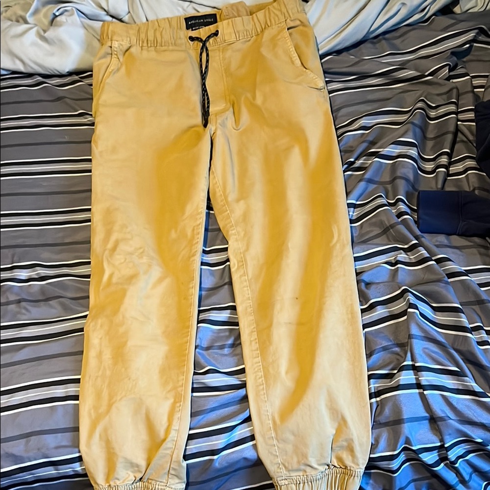 Men's Tan khaki Pants American Eagle